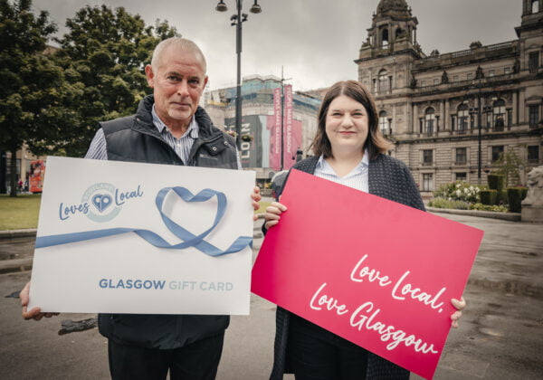 85,000 Scotland Loves Local Glasgow Gift Cards to help low-income households and boost business