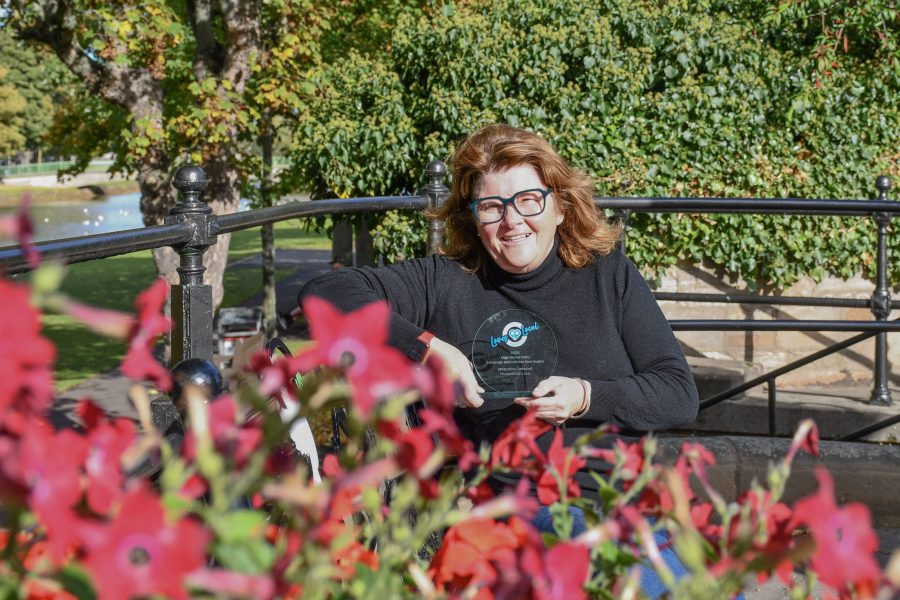Jacqueline Campbell, of Musselburgh Loop / Musselburgh and Inveresk Community Council, winner of the Scotland Loves Local High Street Hero Award for Lothians East and Edinburgh. Picture: Scotland's Towns Partnership October 2026
